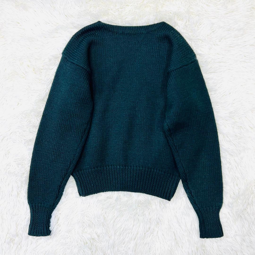 Polo by Ralph Lauren ウールニット Pロゴ グリーン S相当