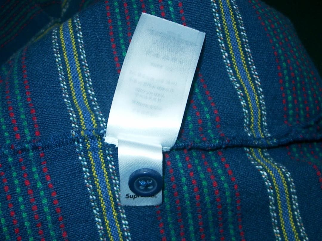 Lサイズ 24aw Supreme Woven Stripe Shirt