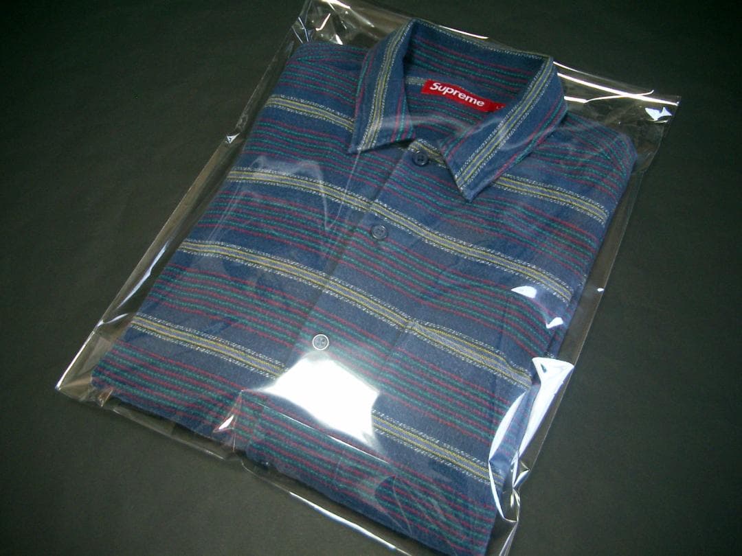 Lサイズ 24aw Supreme Woven Stripe Shirt