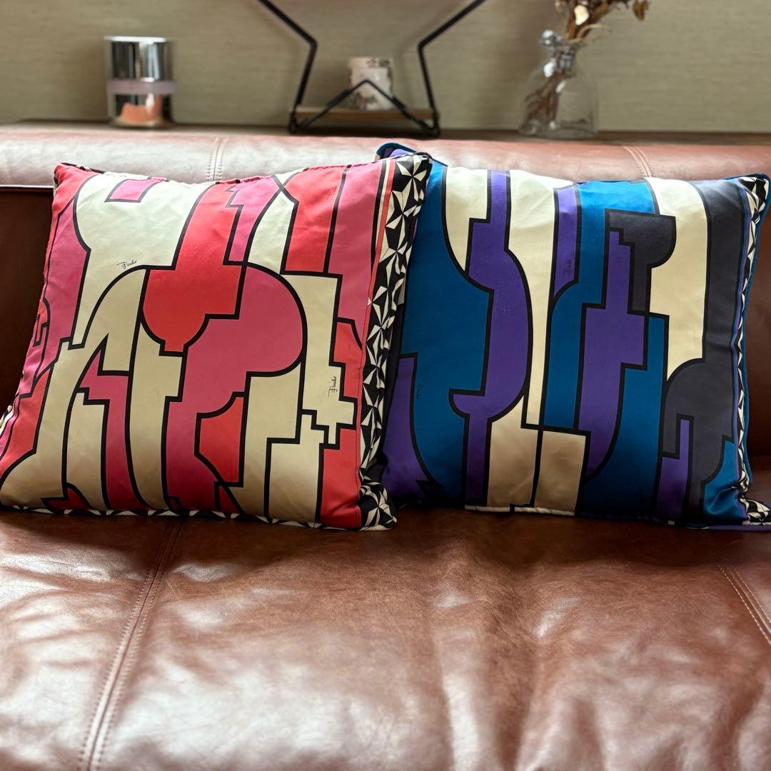 EMILIO PUCCI シルククッション 2個set