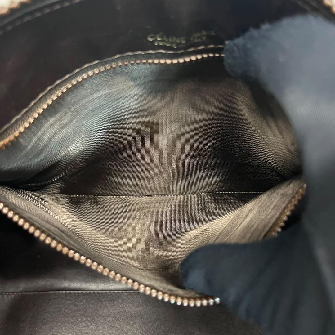 美品　CELINE 208 ボストンバッグ　トリオンフ　マカダム柄　総柄