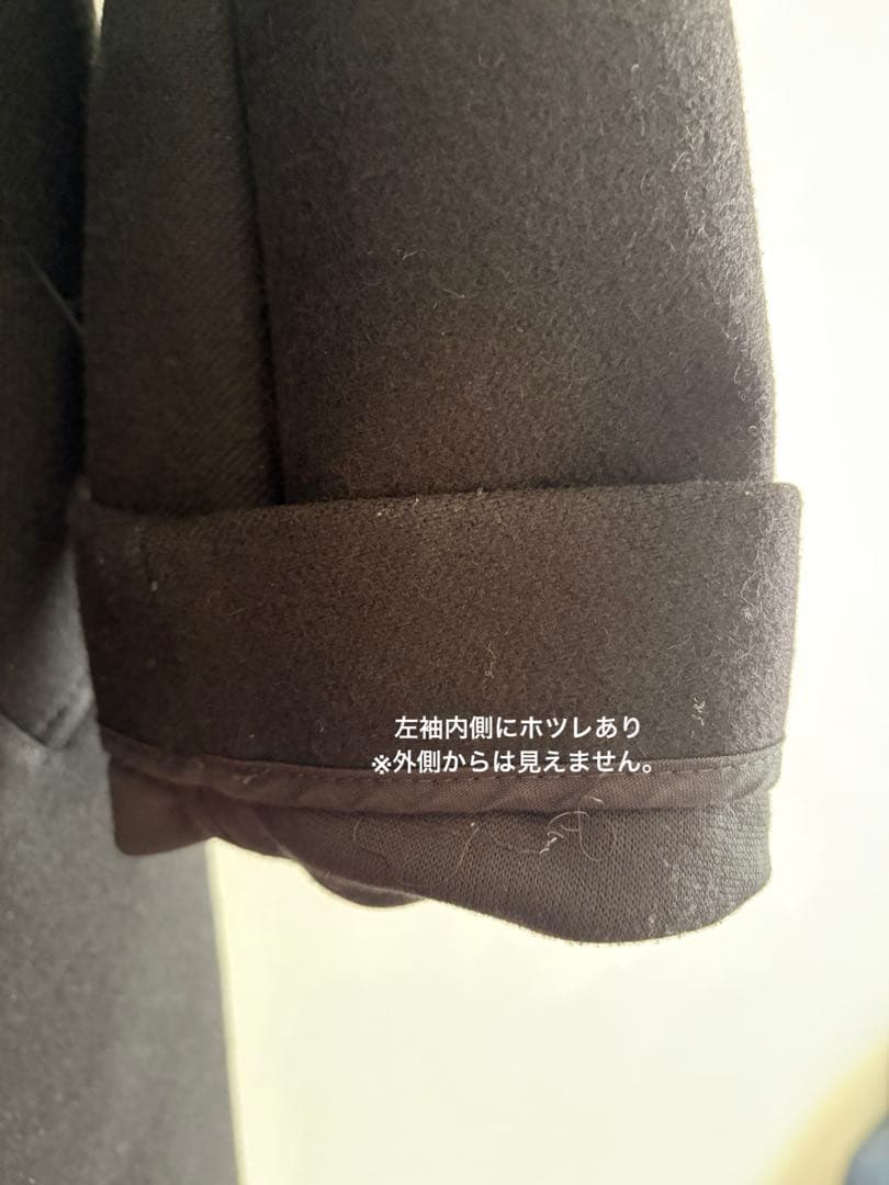 【J】A.P.C. ブラック ステンカラーコート XS 希少ブルガリア製
