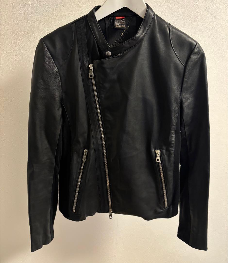 ダブルスタンダードクロージング　ライダース　ラムレザー　38サイズ