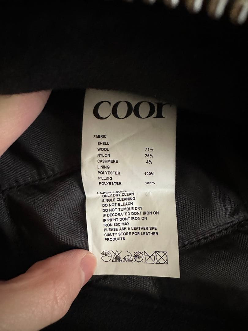 COOR 2025AW ダブルフェイスウールミニマルマルチジャケット