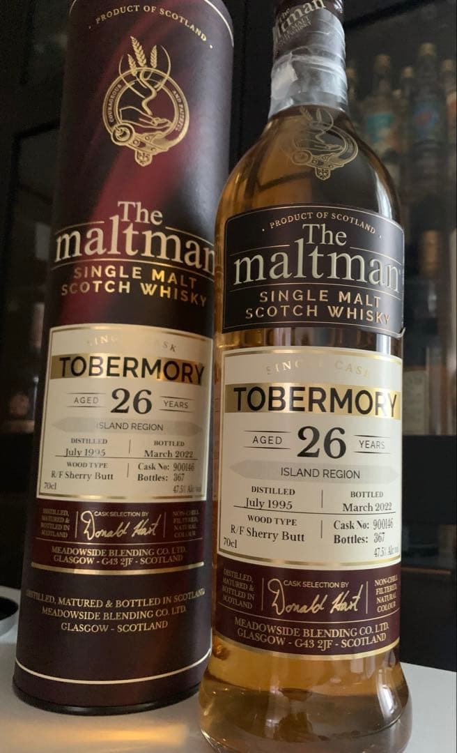 トバモリー 1995 26年 47.5% シェリーバット / ザ・モルトマン