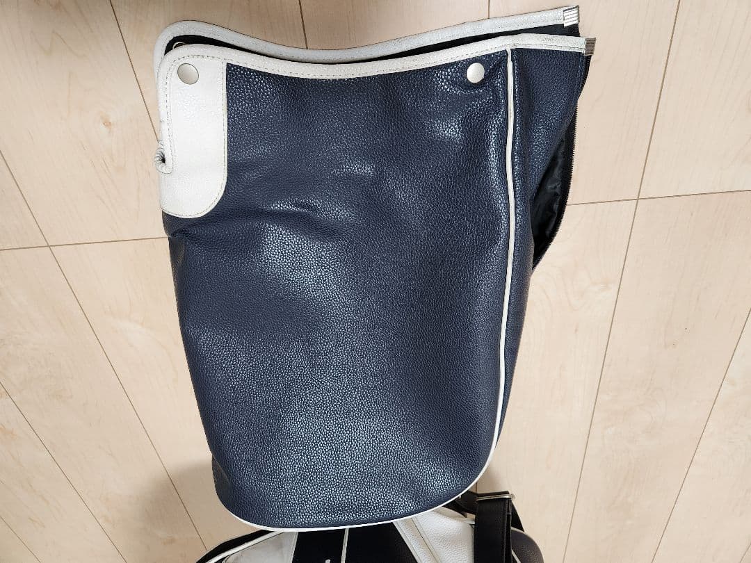   ゴルフキャディバッグ ネイビー、トリコロール