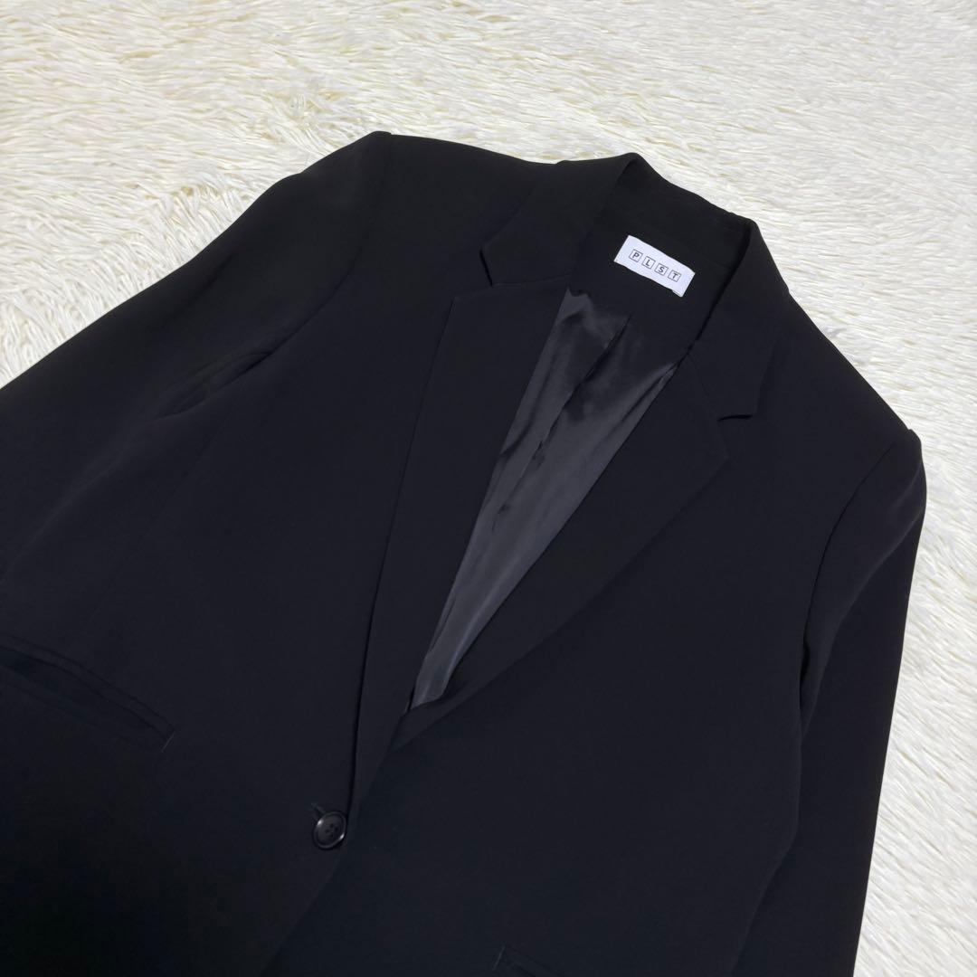 美品 PLST プラステ セットアップ パンツ スーツ 　黒 ブラック