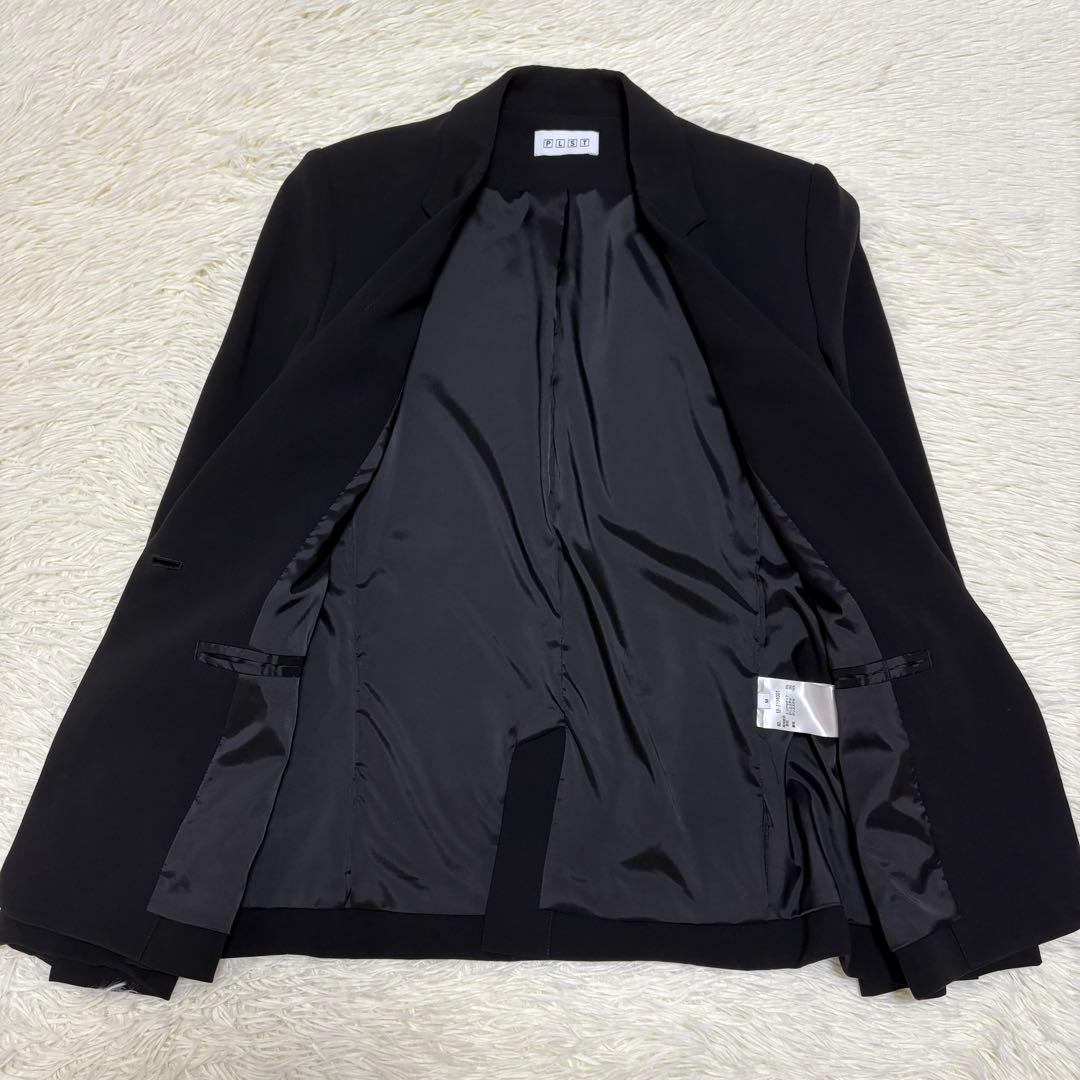 美品 PLST プラステ セットアップ パンツ スーツ 　黒 ブラック
