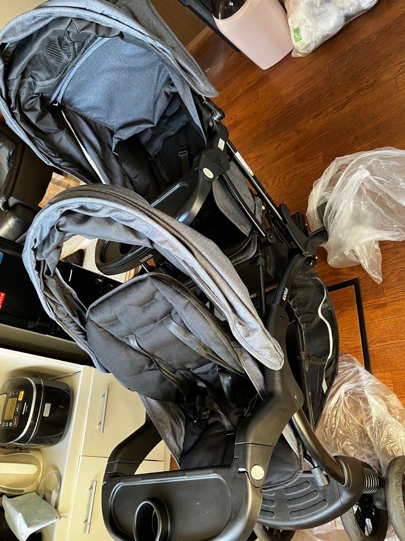 2人乗りベビーカー 二人でゴーDX