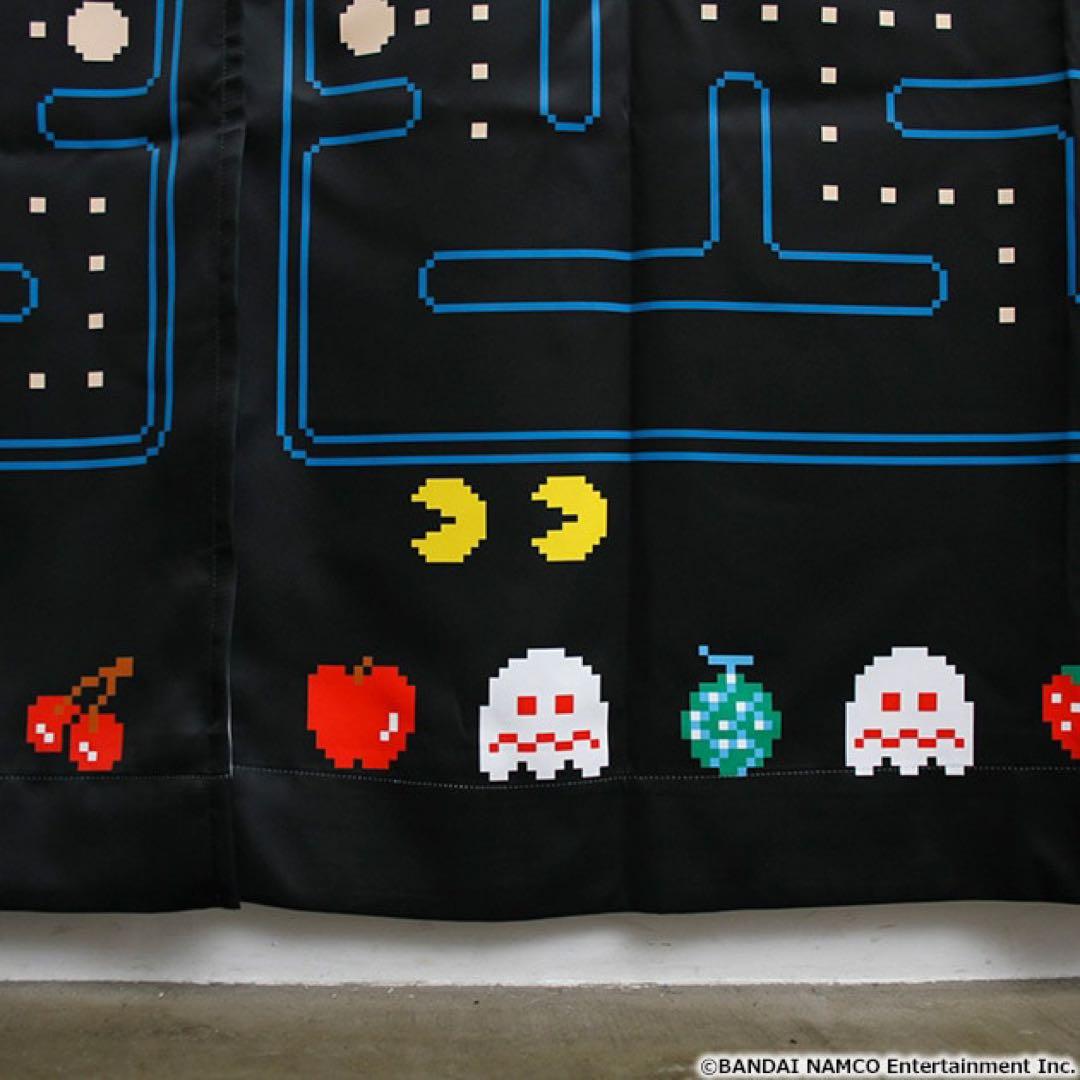【期間限定】パックマン 遮光付きカーテン 135cm