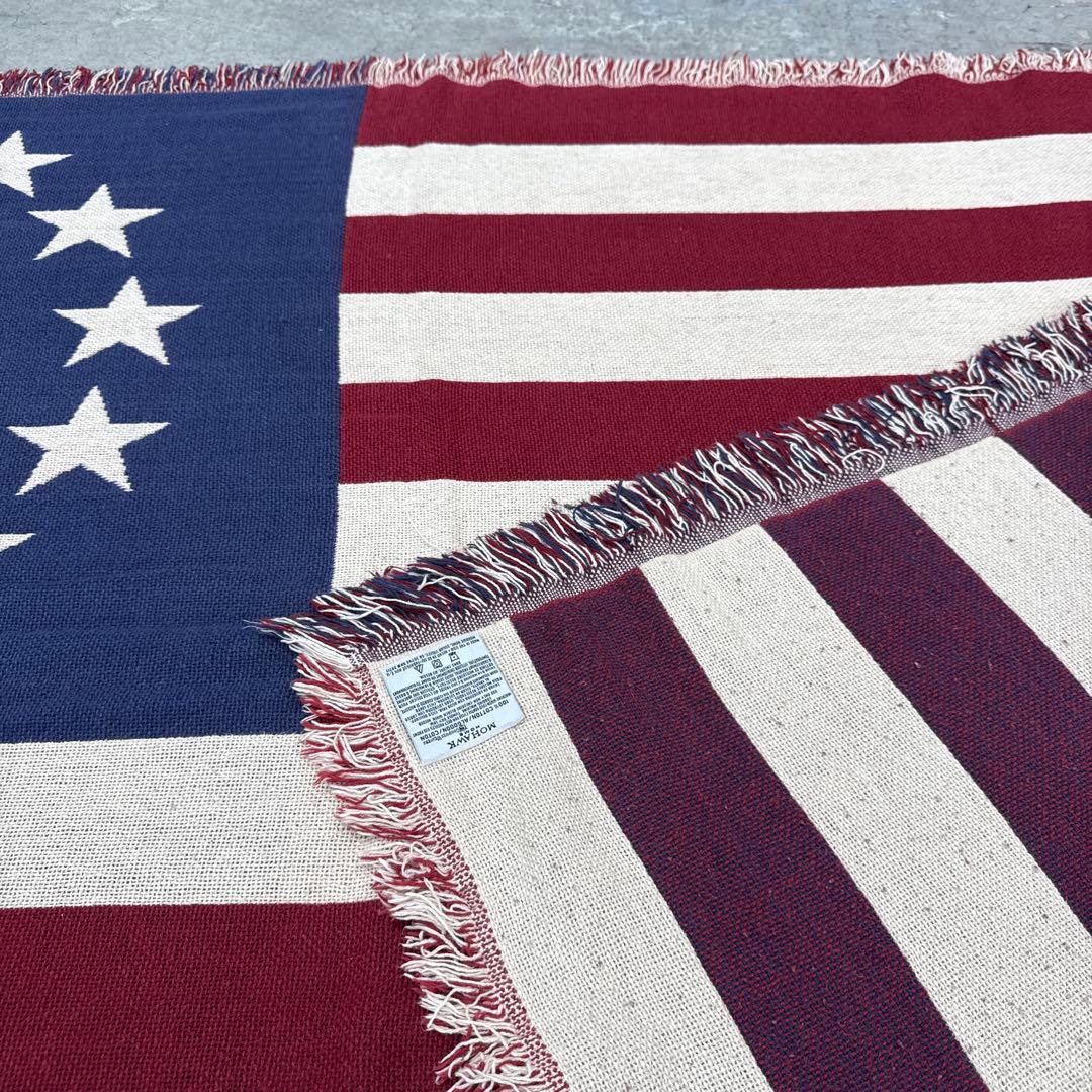 星条旗　独立戦争モデル　13星　マルチカバー　ソファーカバー　ラグ124x182