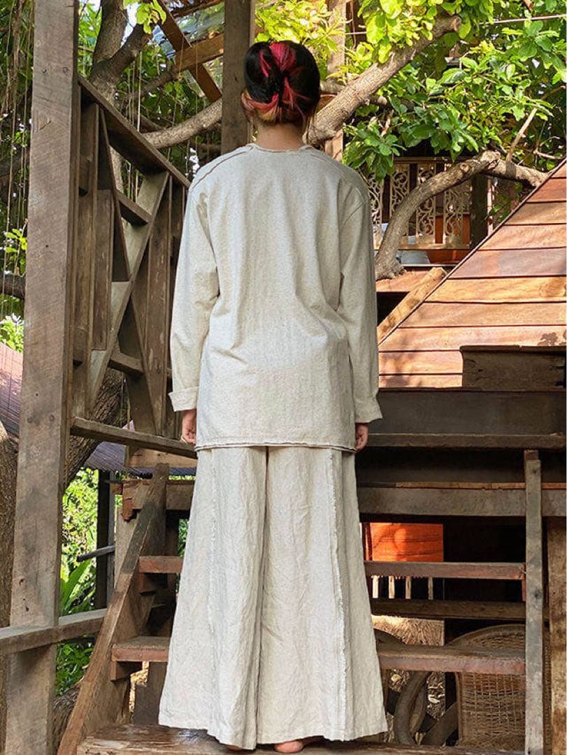 【美品】パヤカ asana ヘンプコットン 厚手 NEW ロングスリーブ2着