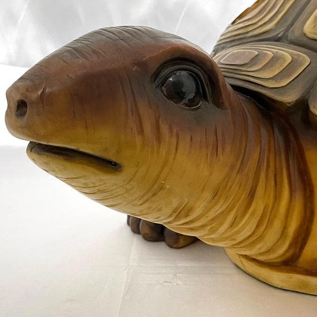 カメ 置き物 傘立て 木製 亀 アンティーク 全長62cm 高級 家具 雑貨