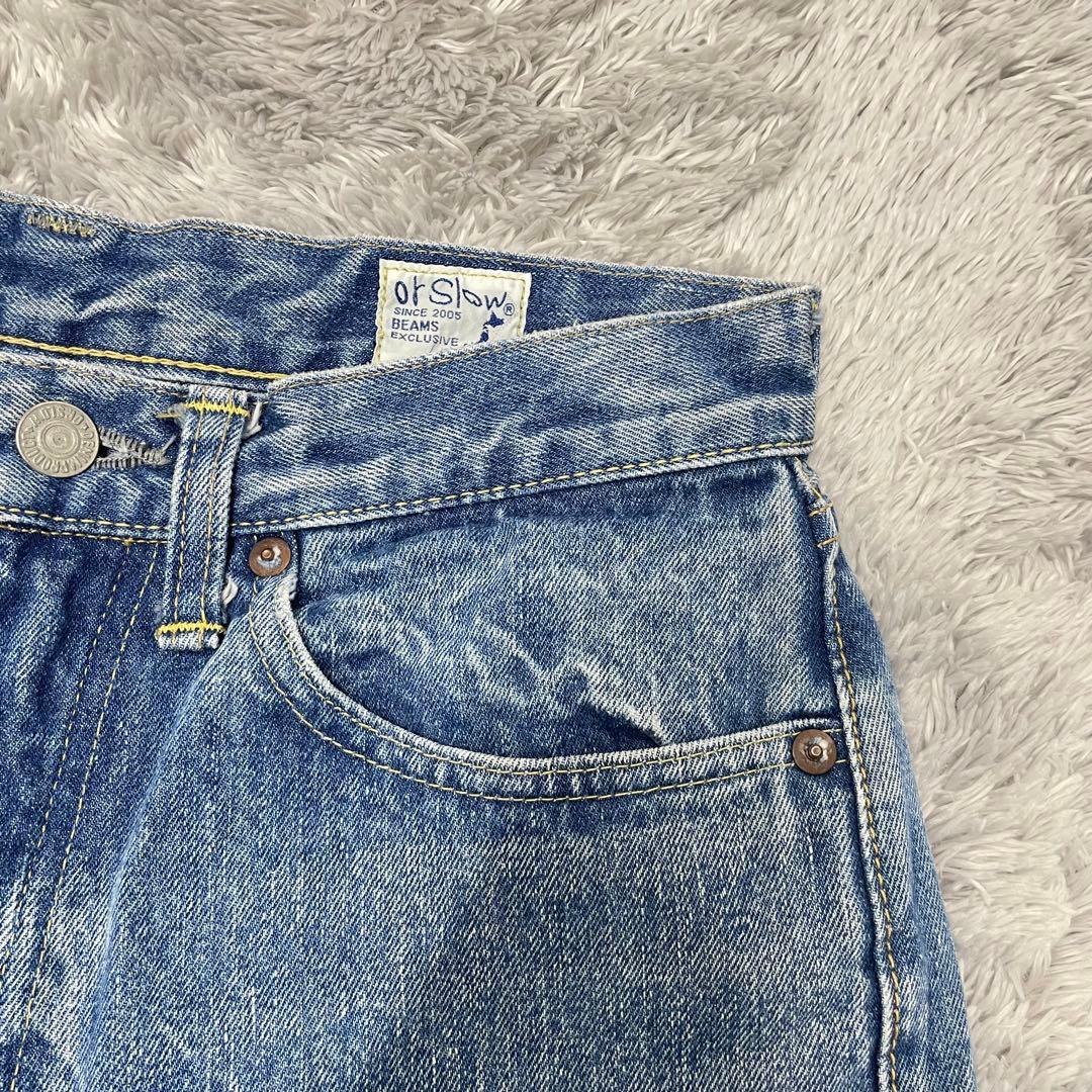 【美品✨】オアスロウ デニムパンツ ジーンズ ビームス 別注 No.8・S