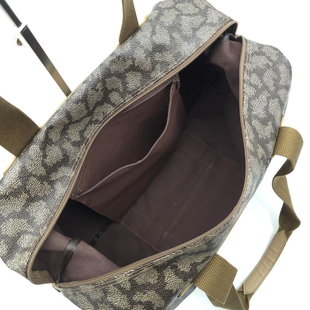 未使用級 イヴサンローラン ジラフ柄 ボストンバッグ トラベルバッグ PVC