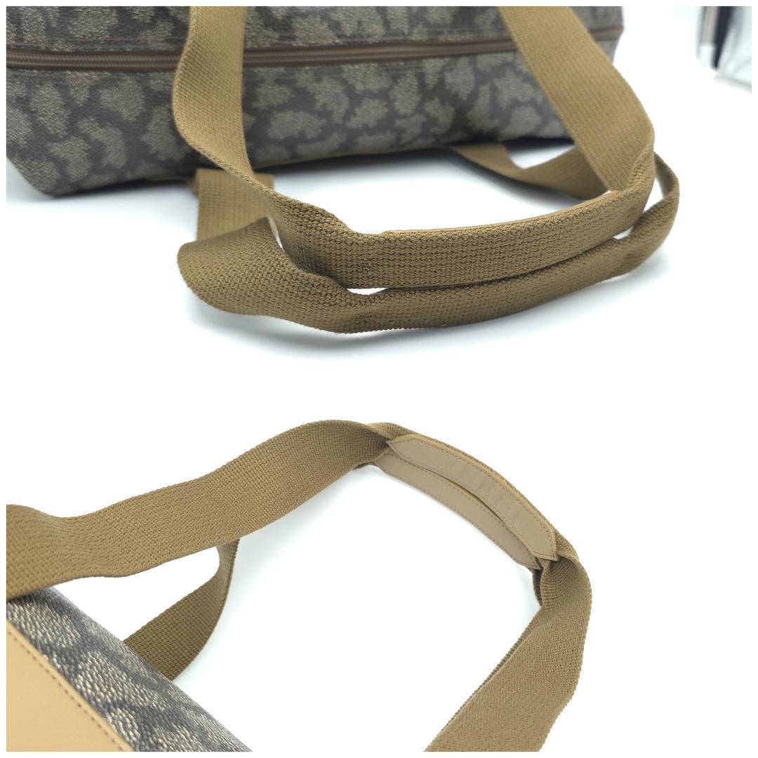 未使用級 イヴサンローラン ジラフ柄 ボストンバッグ トラベルバッグ PVC