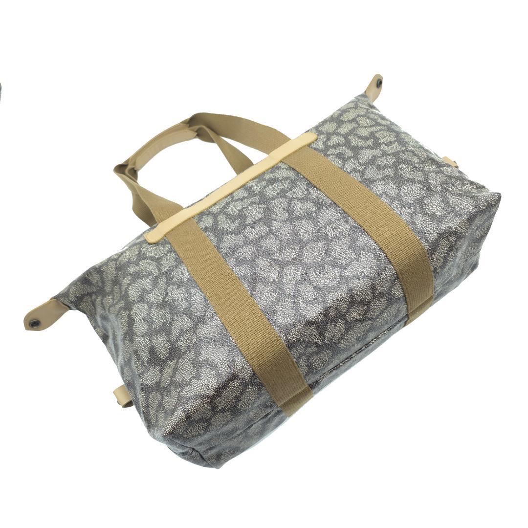 未使用級 イヴサンローラン ジラフ柄 ボストンバッグ トラベルバッグ PVC