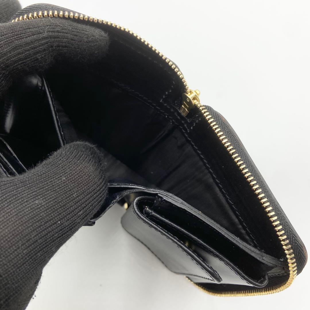 極美品　グレンロイヤル　SMALL ZIP WALLET レザー　黒