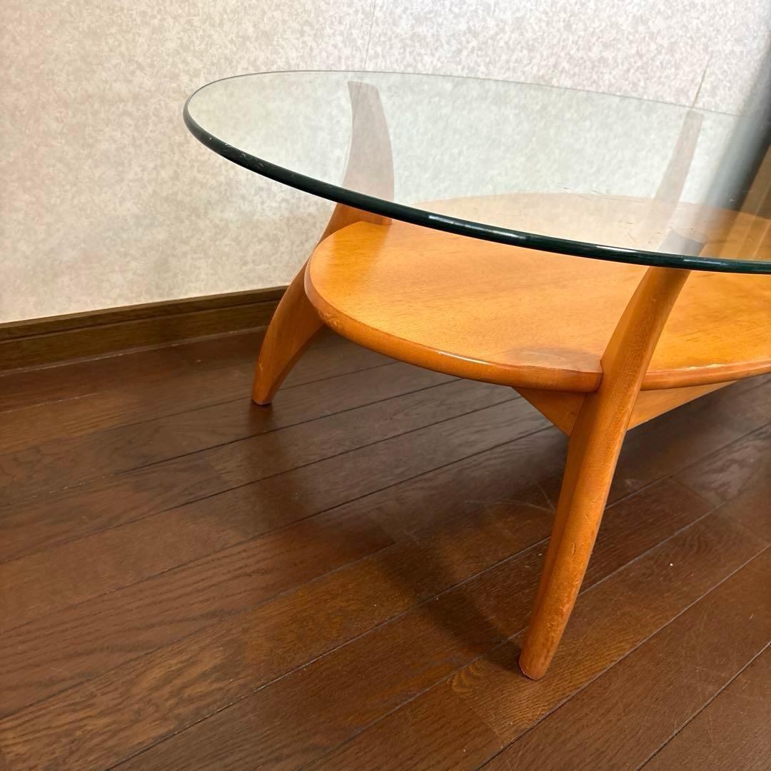 【良品】KOSUGA ガラス センターテーブル ヴィンテージ
