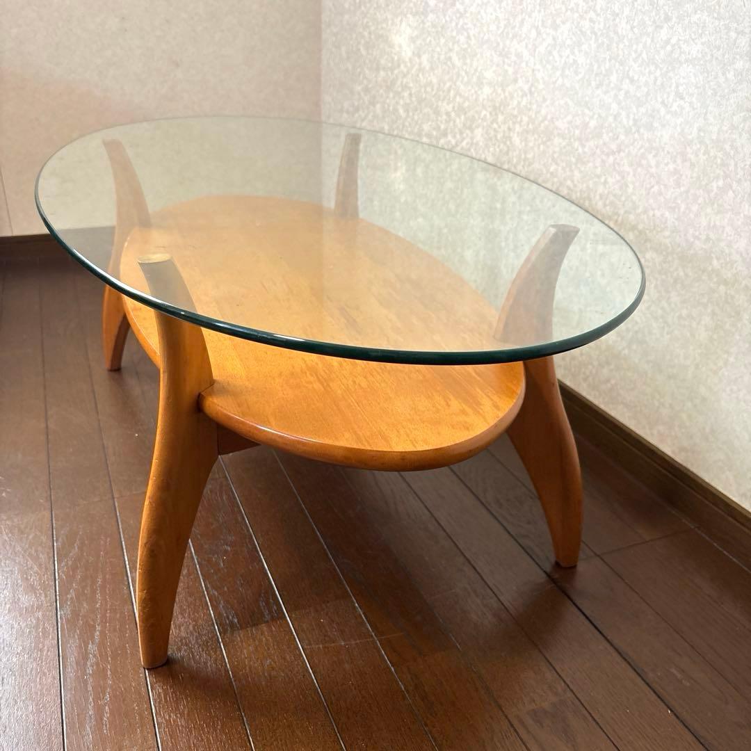 【良品】KOSUGA ガラス センターテーブル ヴィンテージ