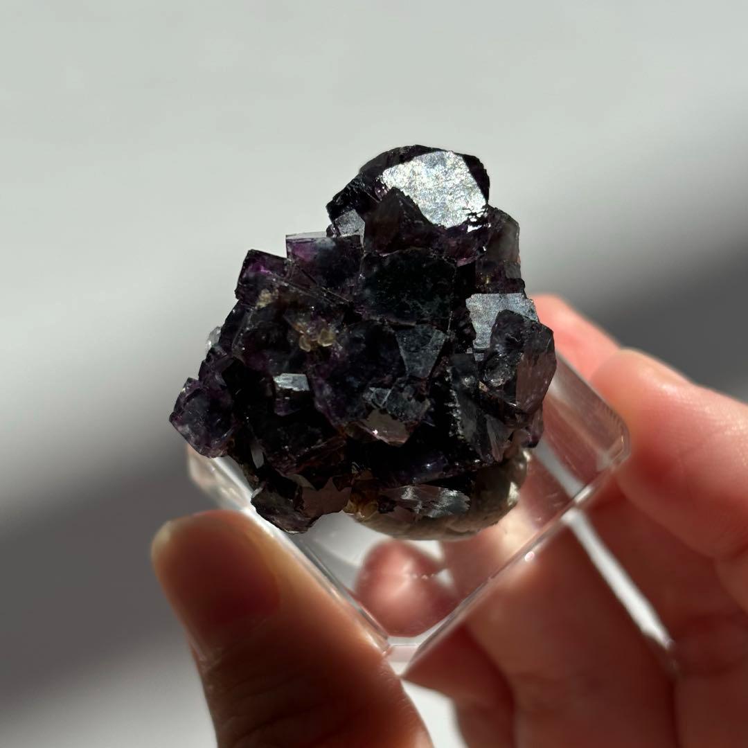ナミビア　オコルス　ブルー　パープル　グリーン　フローライト　原石　鉱物標本