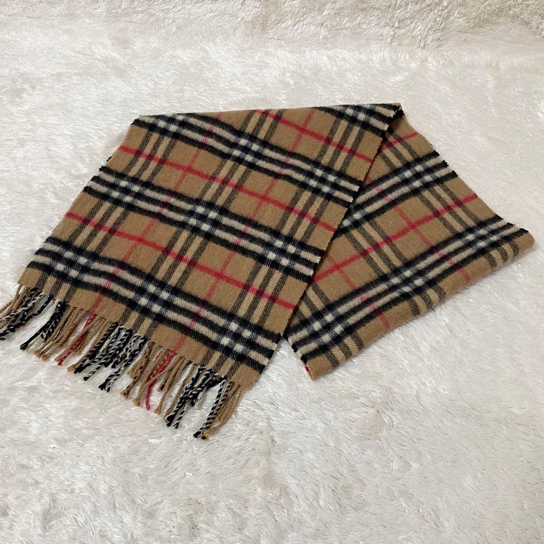 Burberry’s バーバリーズ マフラー ベージュ チェック カシミヤ