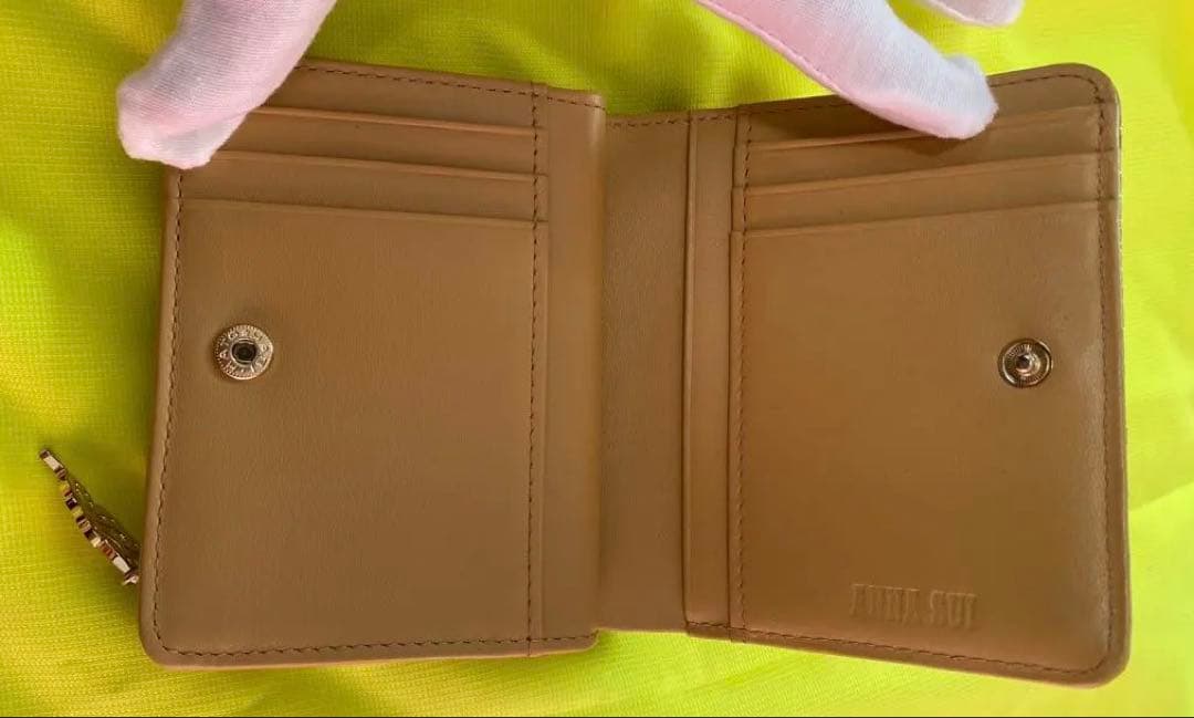 アナスイ　マジカルローズ　二つ折り財布 ピンク