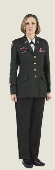 ハロウインにいかがでしょうか? US ARMY E-5 女性 制服ー式 中古