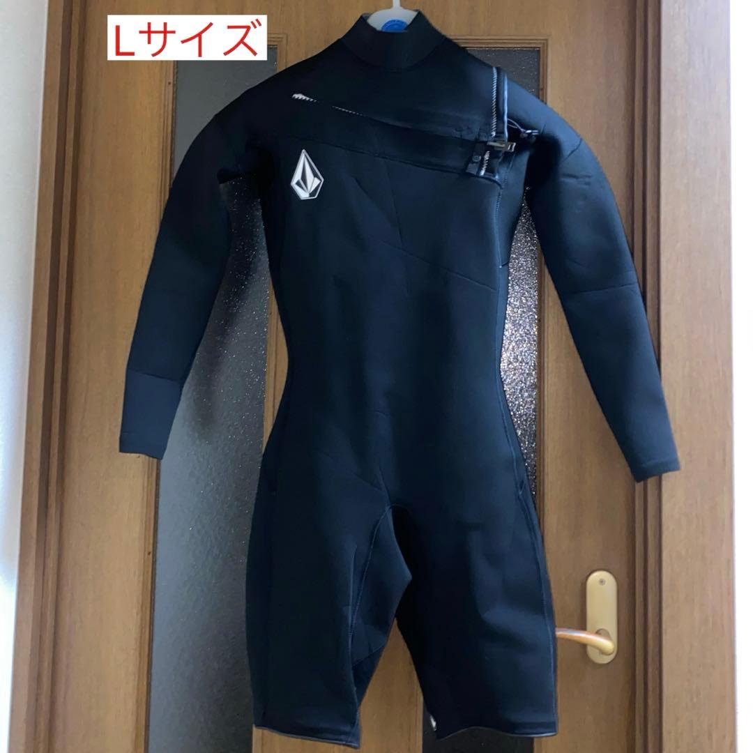使用1回ボルコムVOLCOMロンスプ　Lサイズ チェストジップ