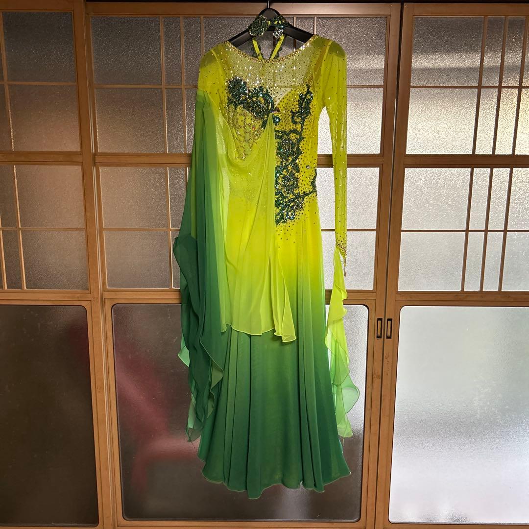 社交ダンス用グラデーションドレス