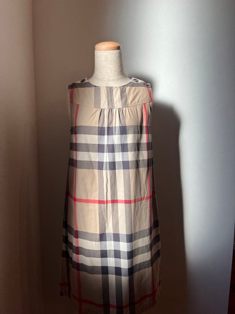 Burberry チェック柄ノースリーブワンピース サイズ14y 150〜160
