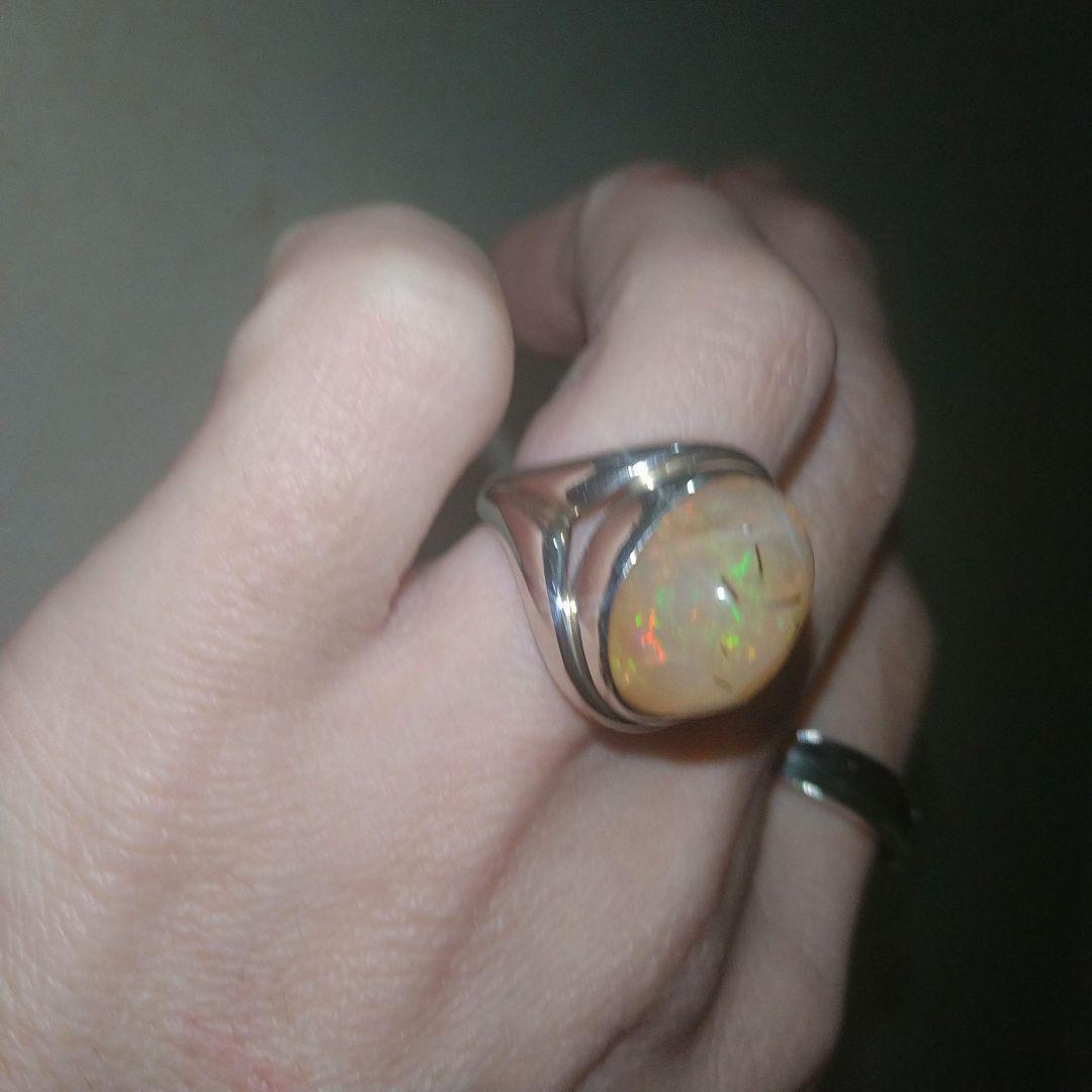 カンテラオパール シルバー リングsilver925