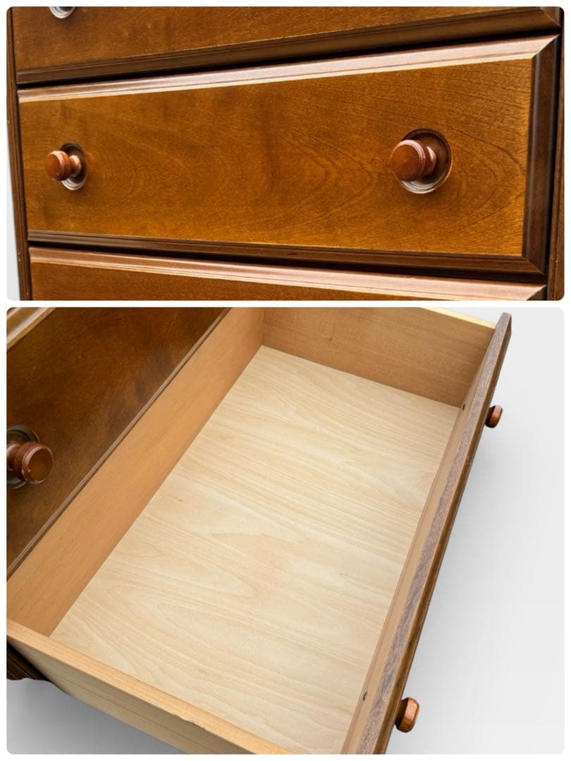 コロニアルスタイル アーリーアメリカン カントリー チェストアンティーク調 6段