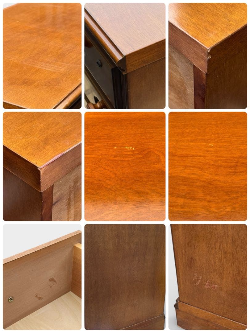 コロニアルスタイル アーリーアメリカン カントリー チェストアンティーク調 6段