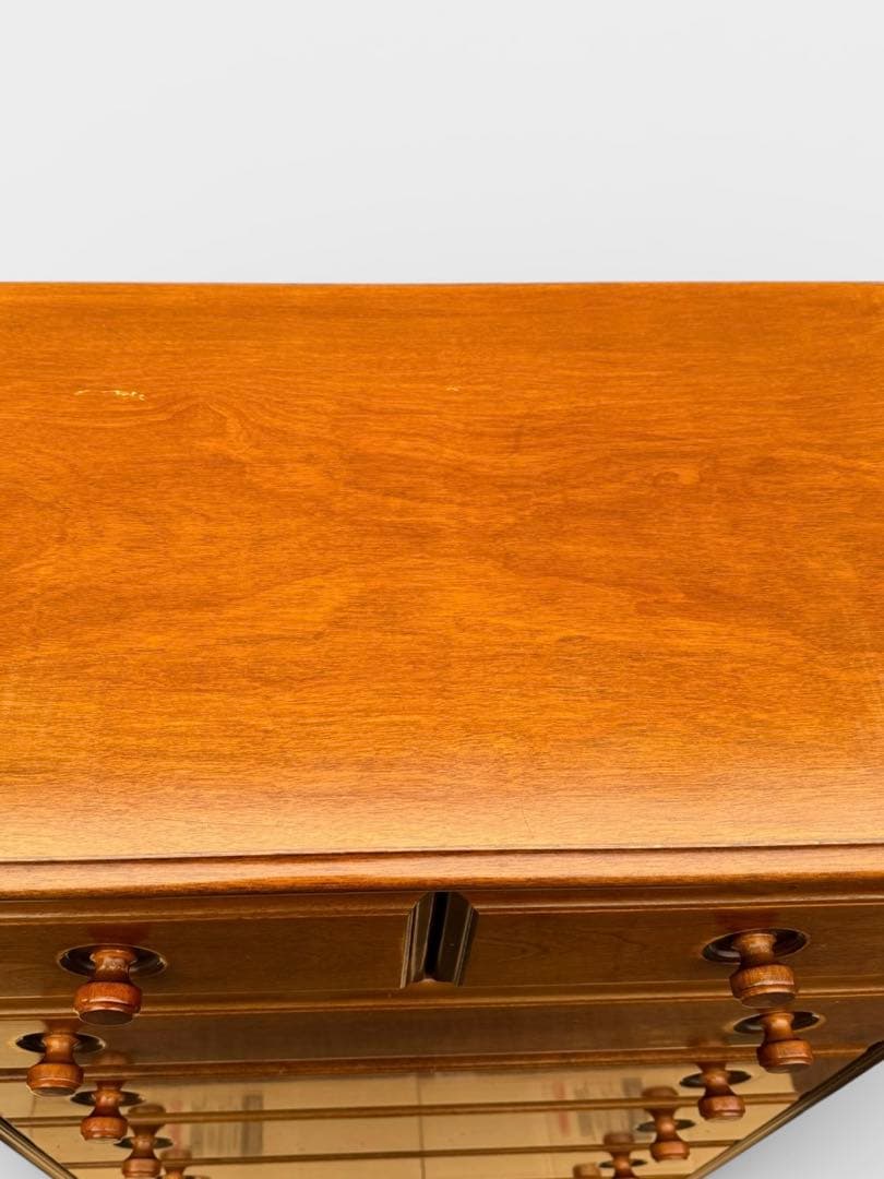 コロニアルスタイル アーリーアメリカン カントリー チェストアンティーク調 6段