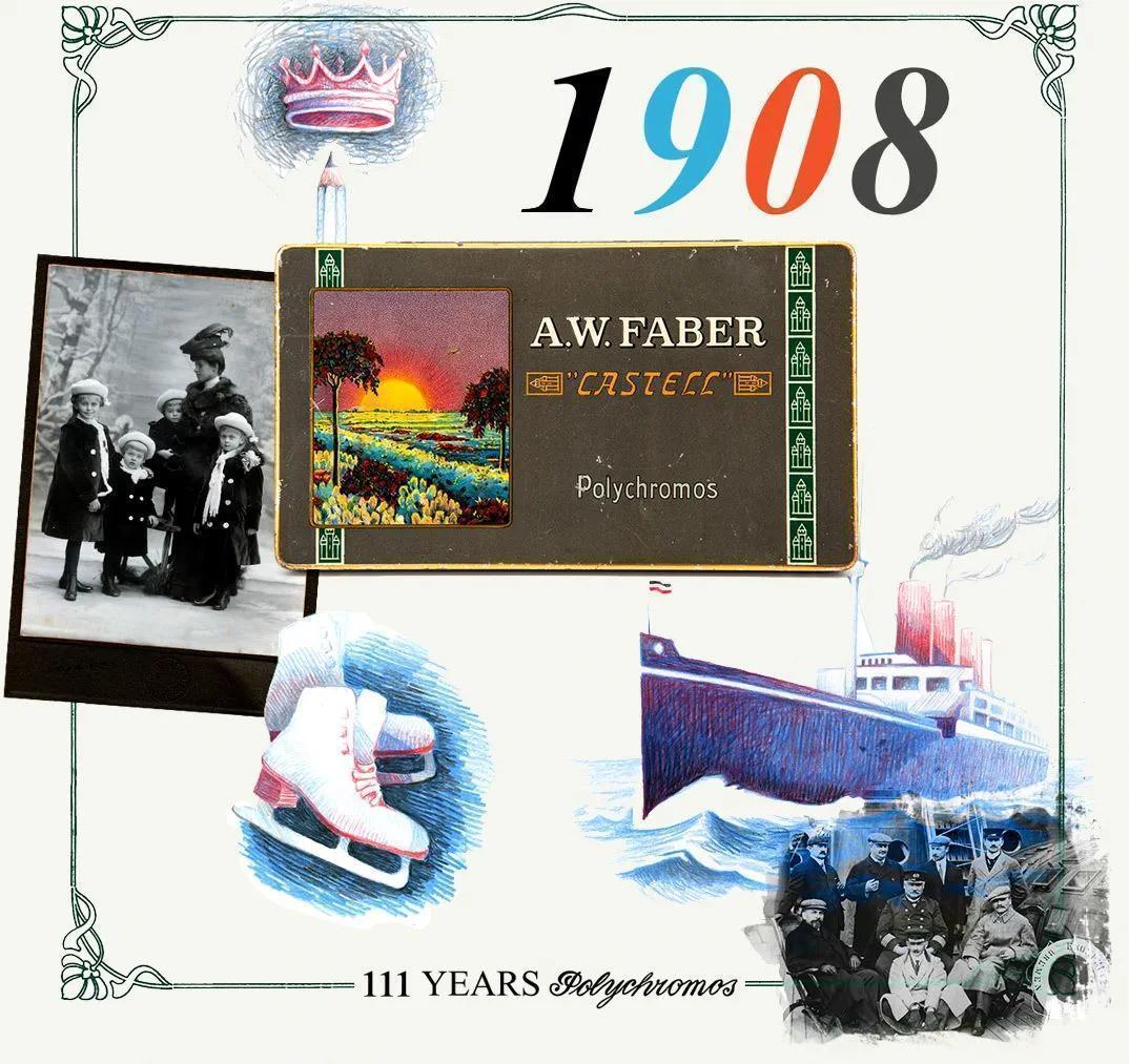 【限定品】フェイバー・カステル限定版111周年記念 36名の多色画家の鉛筆の錫