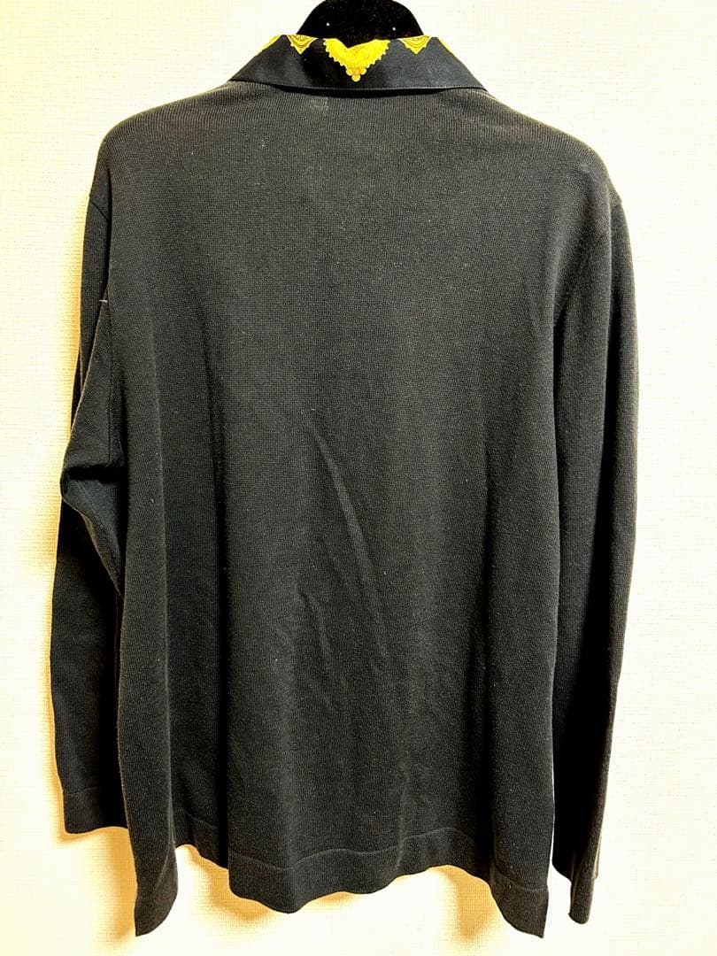 HERMES シルクスカーフシャツ 切替 ニット Sサイズ エルメス