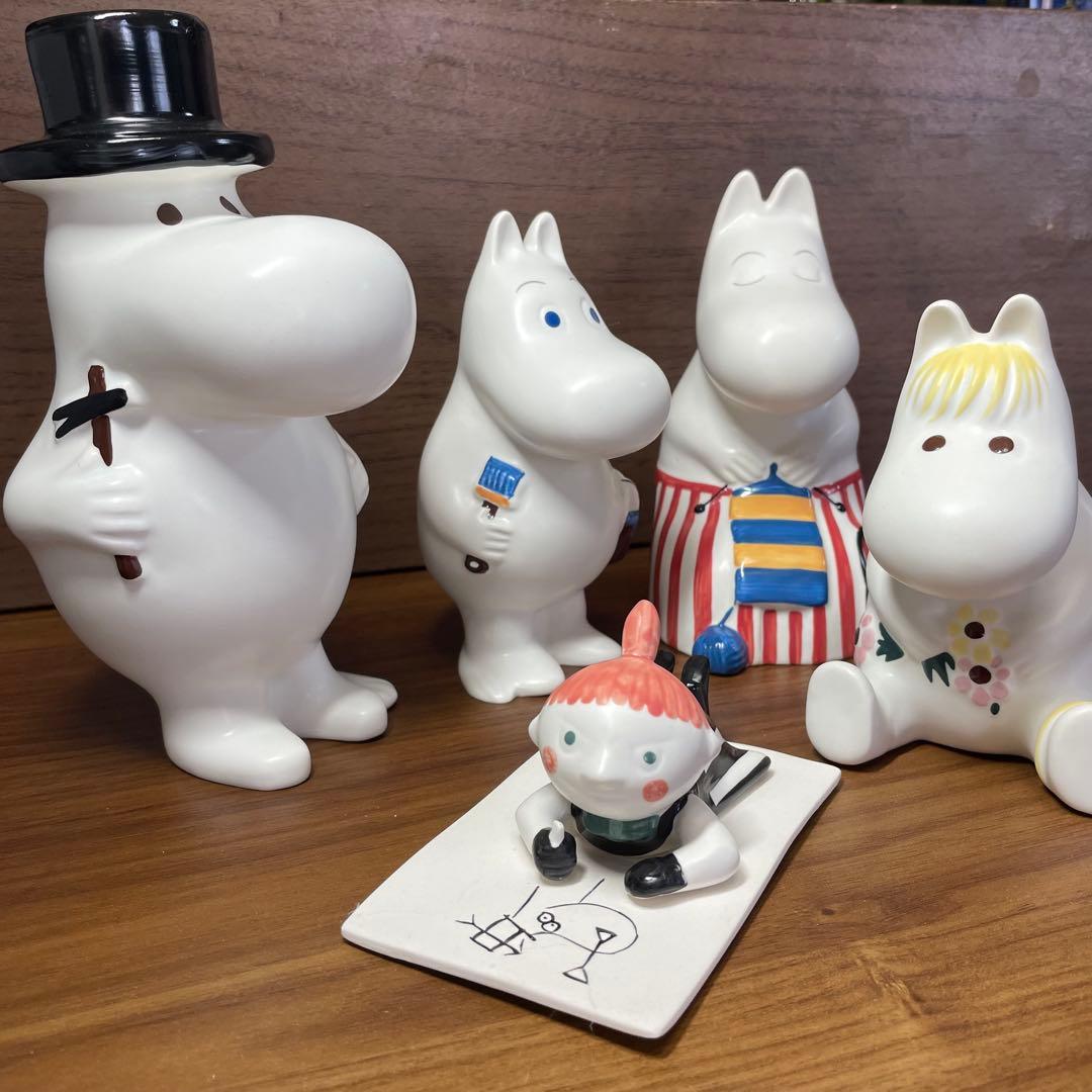 【廃盤　希少】アラビア ムーミン フィギュア 旧ロゴ 箱付 セット