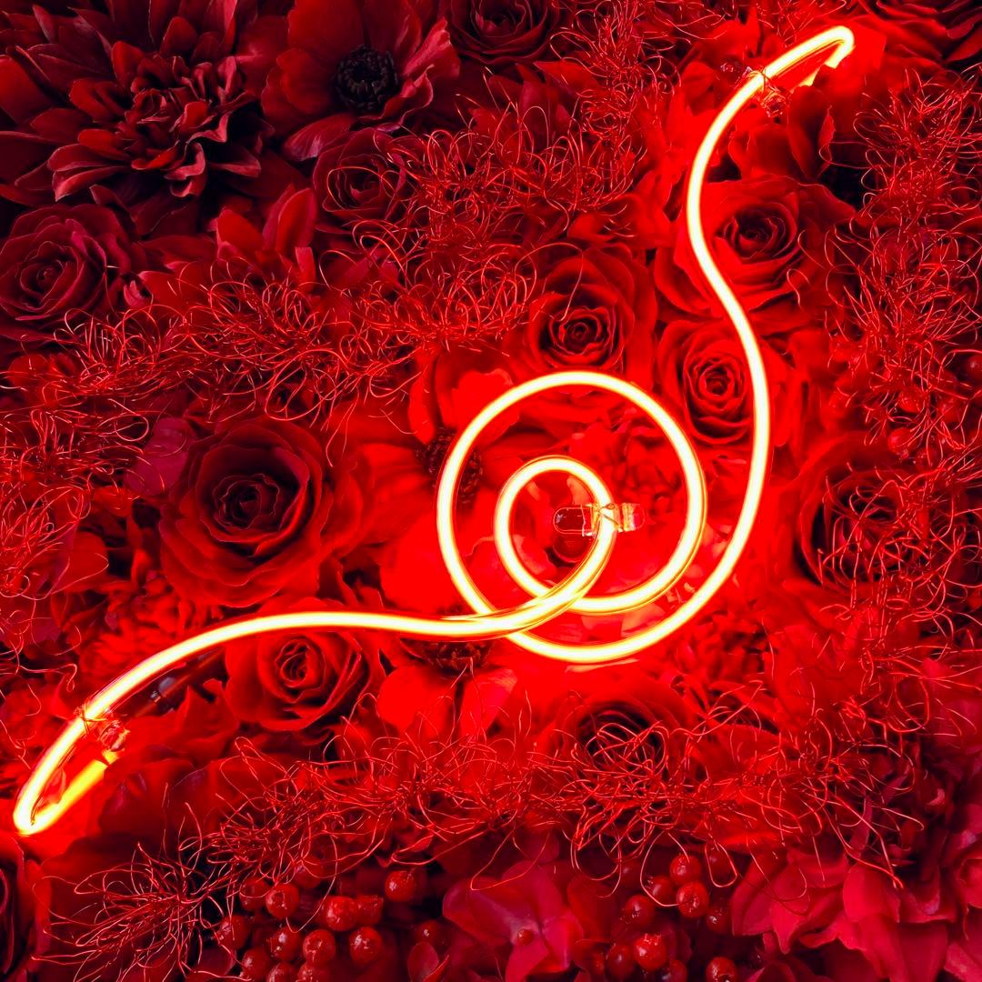 ネオンインテリア 店舗インテリア　フラワー　照明　ネオンサイン