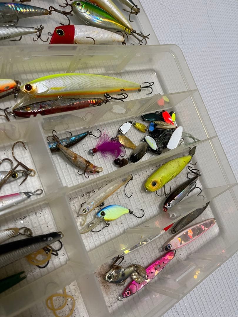 シーバス、トラウトなどなどルアーごちゃ混ぜセット（ジャンク品もあり）