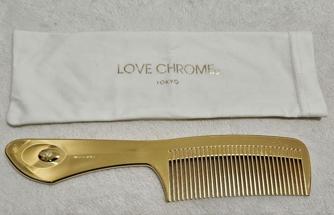 LOVE CHROME ゴールドコーム 専用袋付き