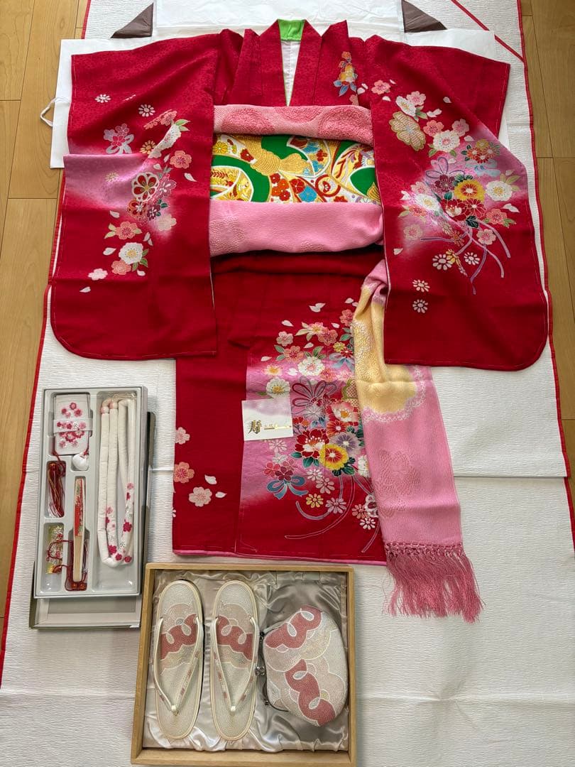 七五三 帯 はこせこ 草履 バッグ セット