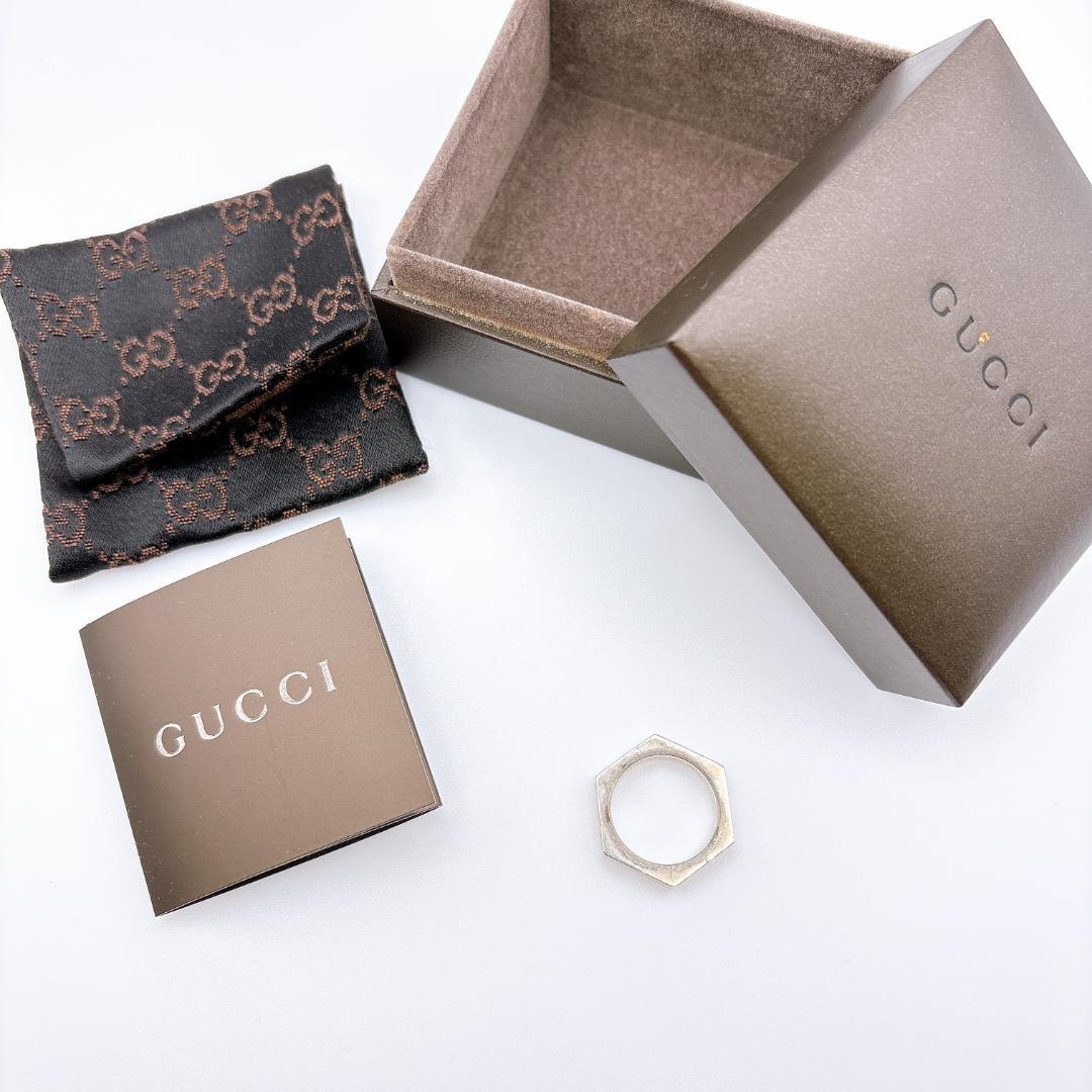 な*み様 【GUCCI】シルバー 六角 ヘキサゴン vintageリング 指輪