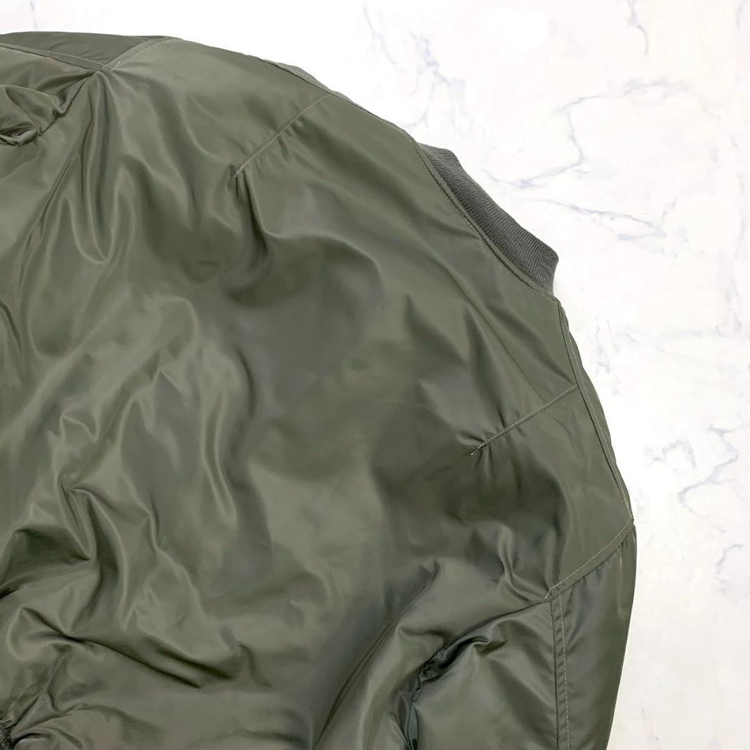 USA製★復刻 AVIREX MA-1 フライトジャケット 黒タグ L　D900