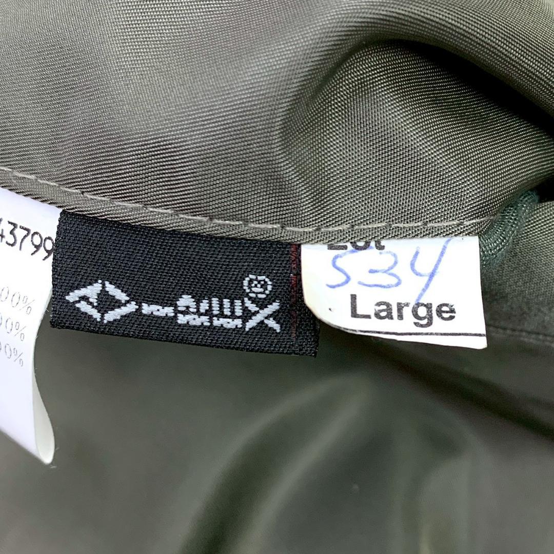 USA製★復刻 AVIREX MA-1 フライトジャケット 黒タグ L　D900