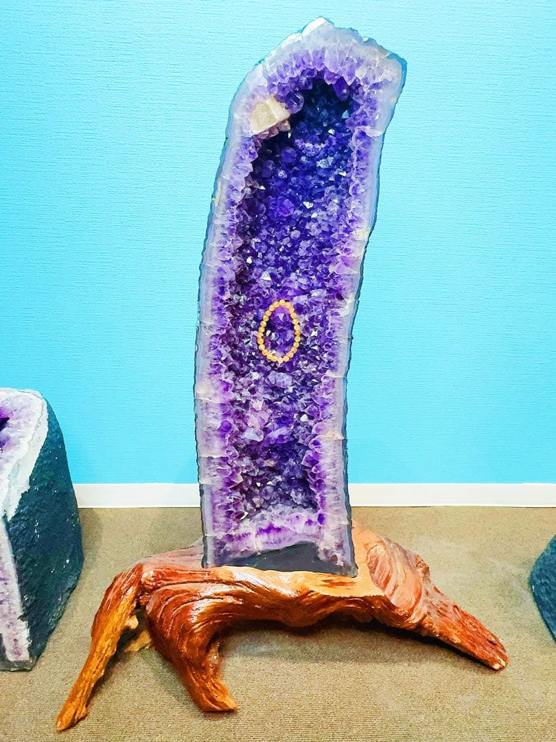 アメジストドーム　大型　超強パワー　浄化用　専用台座あり！