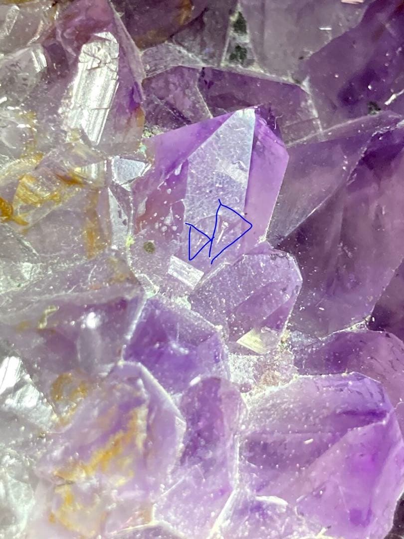 トライゴーニック☪︎⋆˚　アメジスト　クラスター　原石　ラフストーン