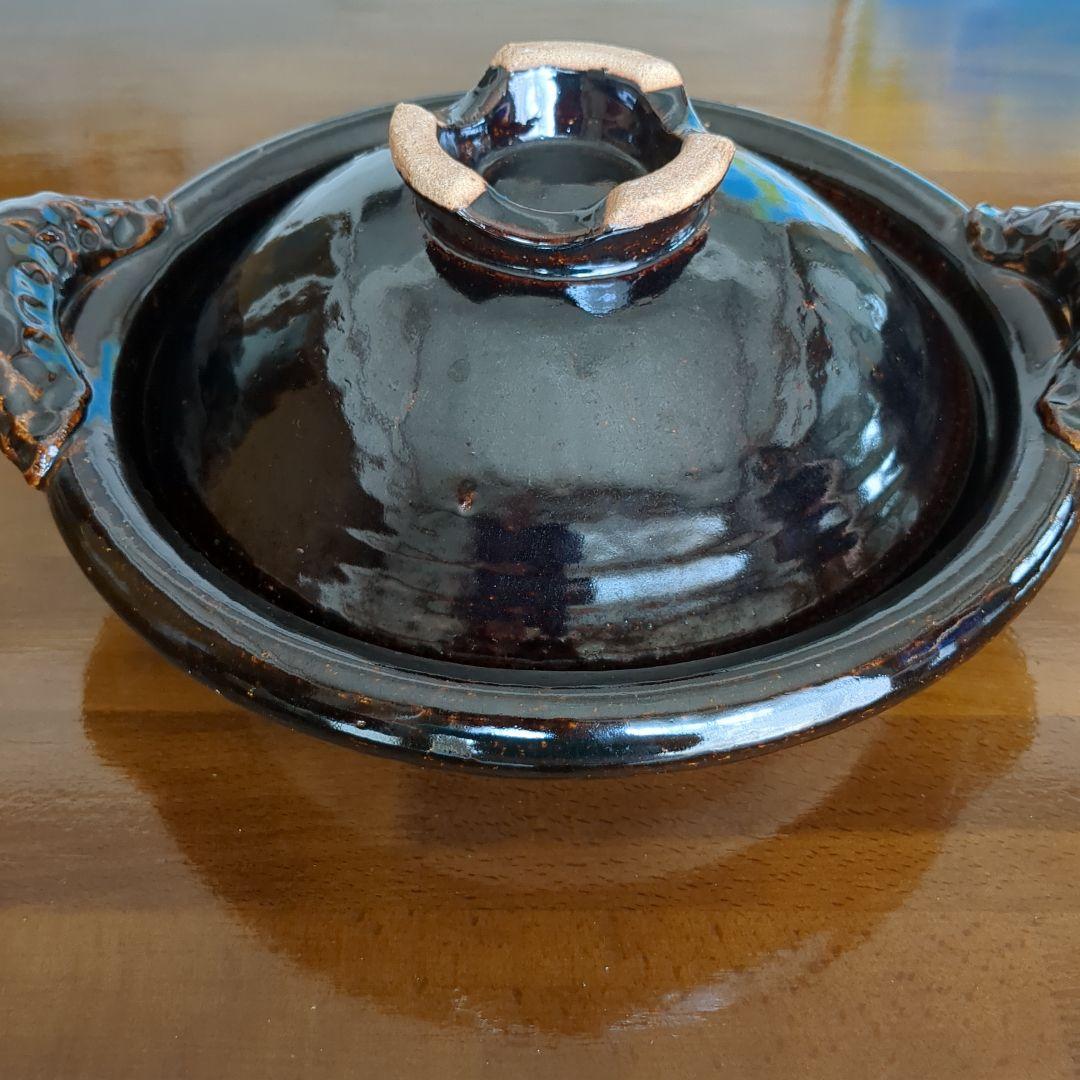 土楽窯 黒鍋 (尺1寸)