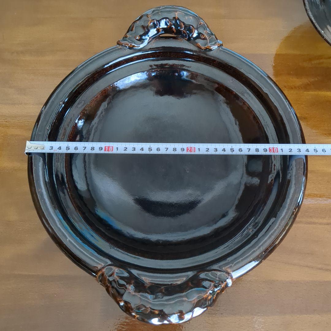 土楽窯 黒鍋 (尺1寸)