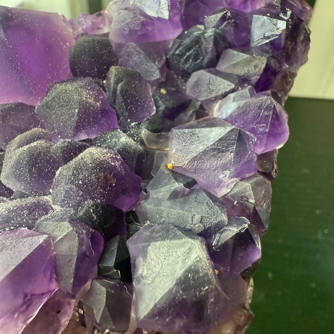 天然石アメジストの原石　置物NO.012412